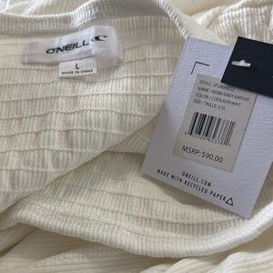 O'Neill Ivory Ribbed Jumpsuit